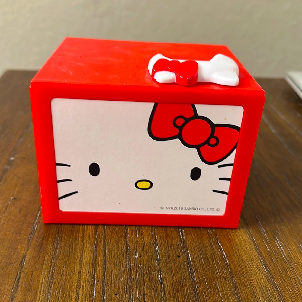 Hello Kitty red piggy bank